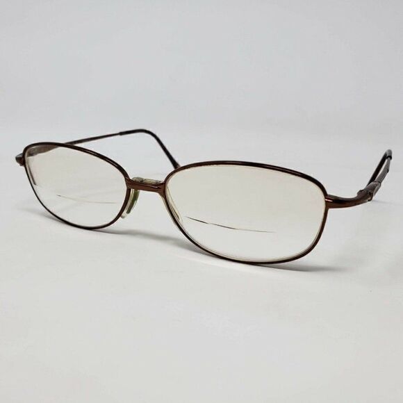 SAFILO ELASTA COPPER OVAL EYEGLASSES 54 16 135 - Picture 1 of 8